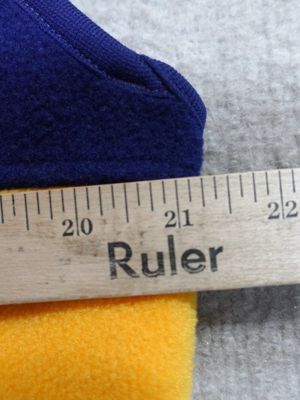 Vintage Eddie Bauer Jacket Medium Red Blue Yellow Colorblock Fleece Vest EBTEK - Picture 5 of 5